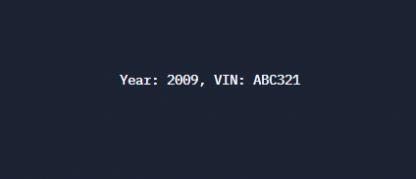 Write the special method __str__() for CarRecord. Ex: if year_made is 2009 and car_vin is ABC321, then the sample program should print: Year: 2009, VIN: ABC321